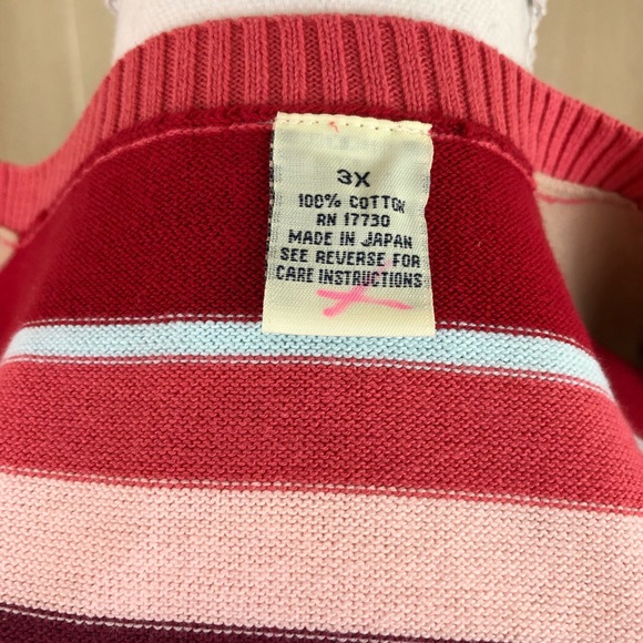 Striped Woman’s 3X Sweater - Picture 4 of 4